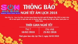 Thông Báo Lịch Nghỉ Tết Nguyên Đán 2018